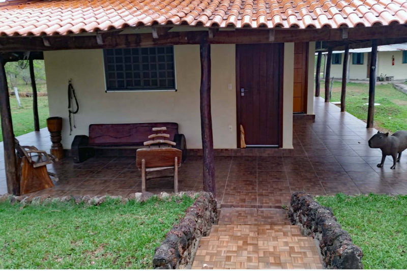 Entrada para a casa de hóspedes
